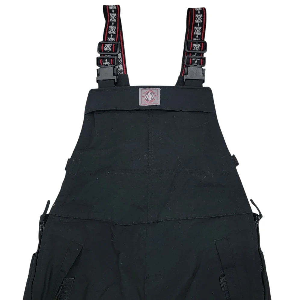 Polo Jeans Co. Ralph Lauren Ski Bib Overalls Snow Pants Black Women’s Large - Picture 9 of 17